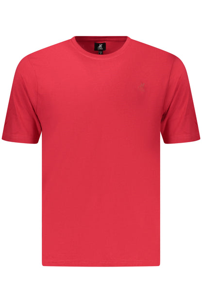 US GRAND Herren-T-Shirt mit kurzen Ärmeln, rot