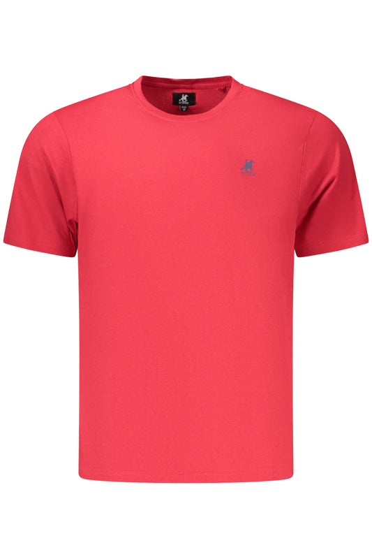 US GRAND Herren-T-Shirt mit kurzen Ärmeln, rot