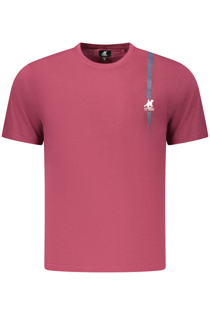 US GRAND Herren-T-Shirt mit kurzen Ärmeln, rot