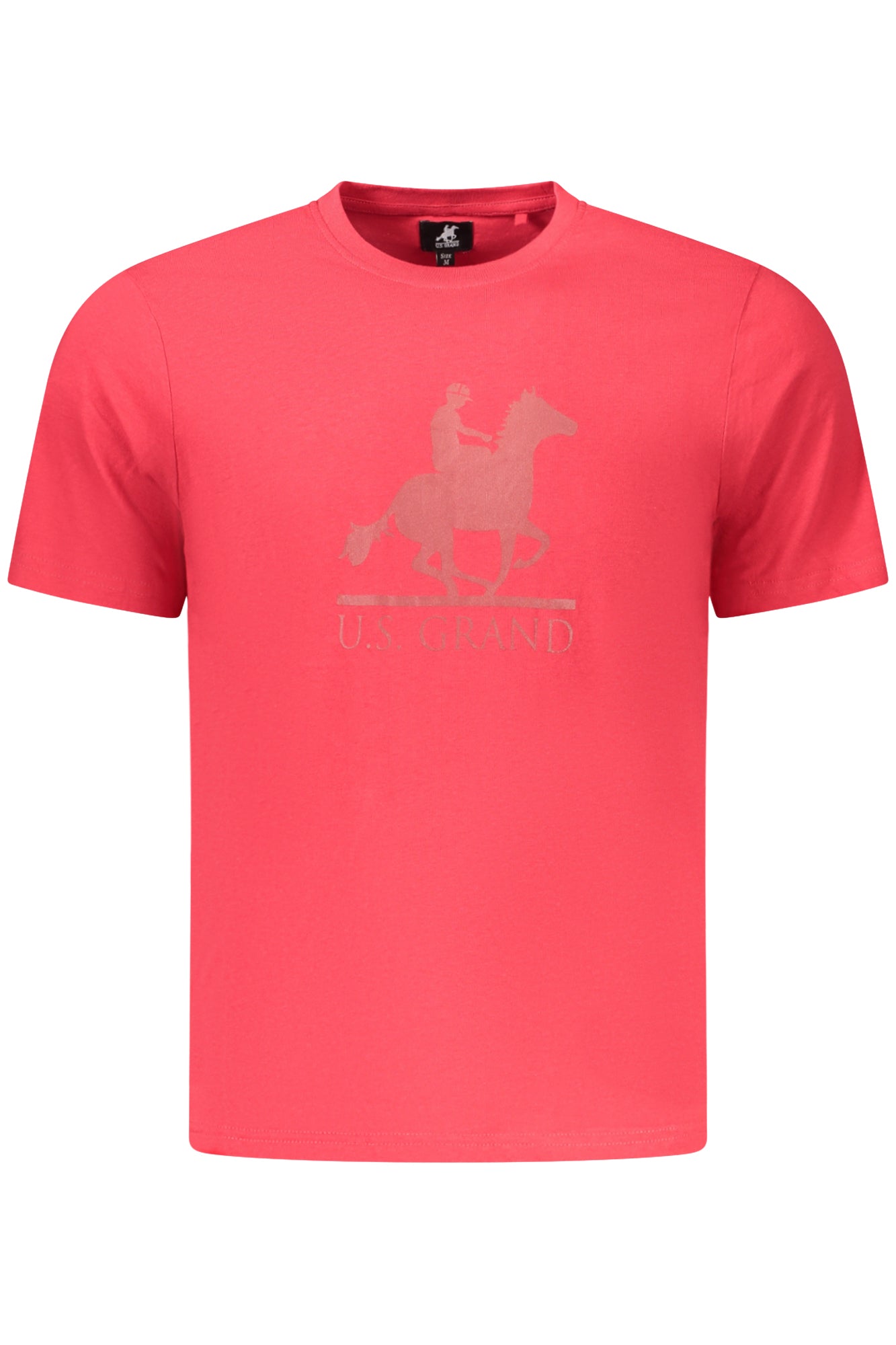 US GRAND Herren-T-Shirt mit kurzen Ärmeln, rot