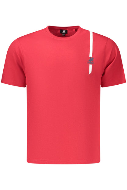 US GRAND Herren-T-Shirt mit kurzen Ärmeln, rot