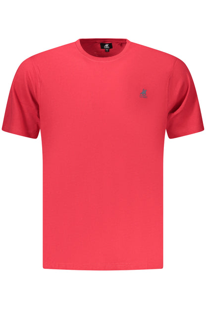 US GRAND Herren-T-Shirt mit kurzen Ärmeln, rot