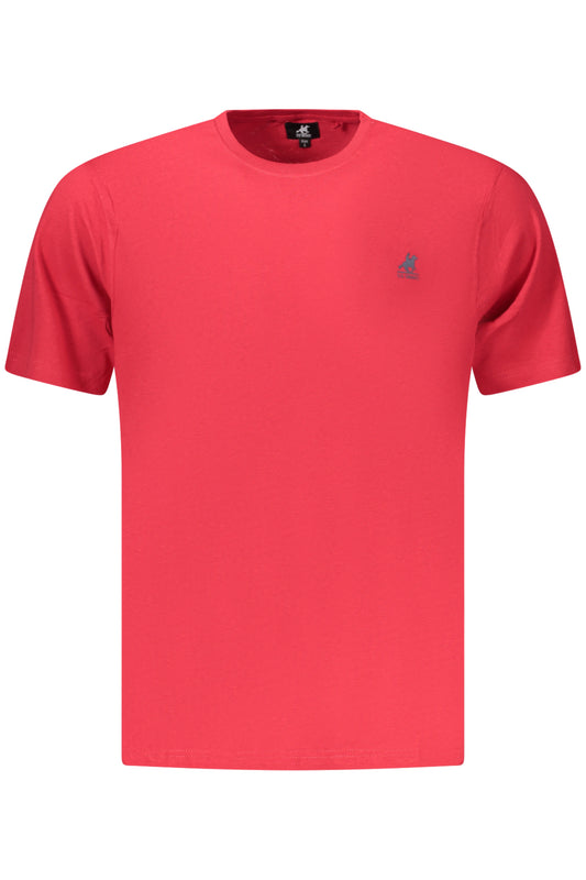 US GRAND Herren-T-Shirt mit kurzen Ärmeln, rot