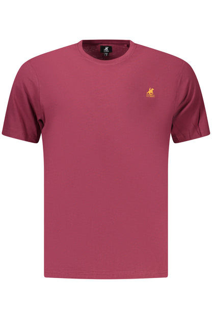 US GRAND Herren-T-Shirt mit kurzen Ärmeln, rot