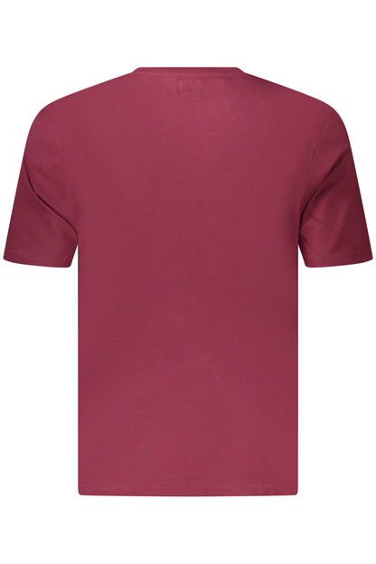US GRAND Herren-T-Shirt mit kurzen Ärmeln, rot