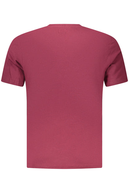 US GRAND Herren-T-Shirt mit kurzen Ärmeln, rot