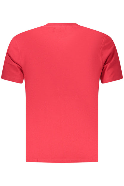 US GRAND Herren-T-Shirt mit kurzen Ärmeln, rot