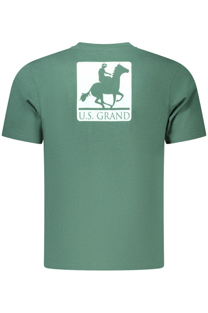 US GRAND Herren-T-Shirt mit kurzen Ärmeln, grün
