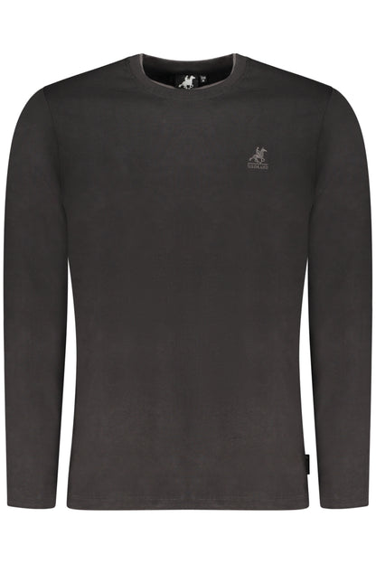 US GRAND Herren Langarm-T-Shirt, schwarz