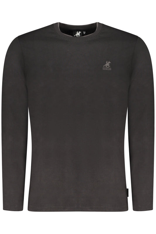 US GRAND Herren Langarm-T-Shirt, schwarz