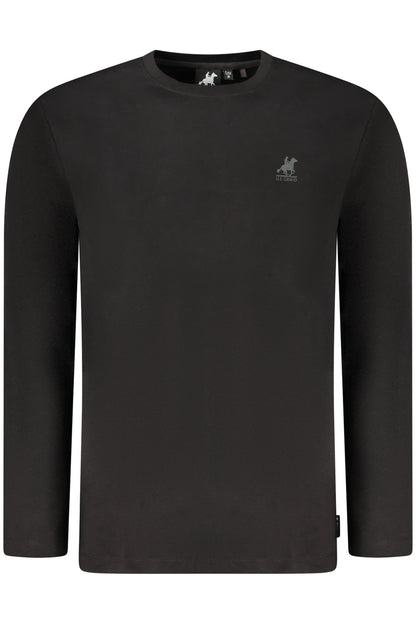 US GRAND Herren Langarm-T-Shirt, schwarz