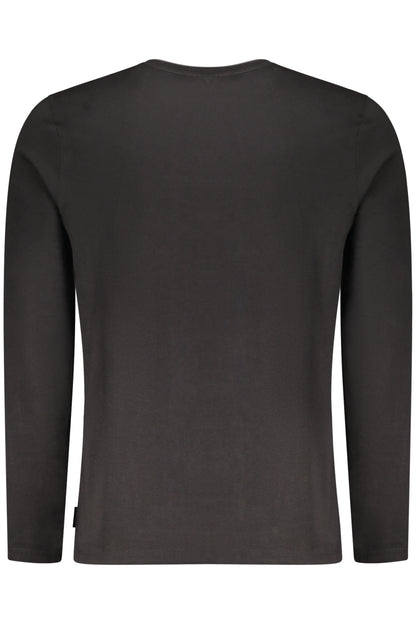 US GRAND Herren Langarm-T-Shirt, schwarz