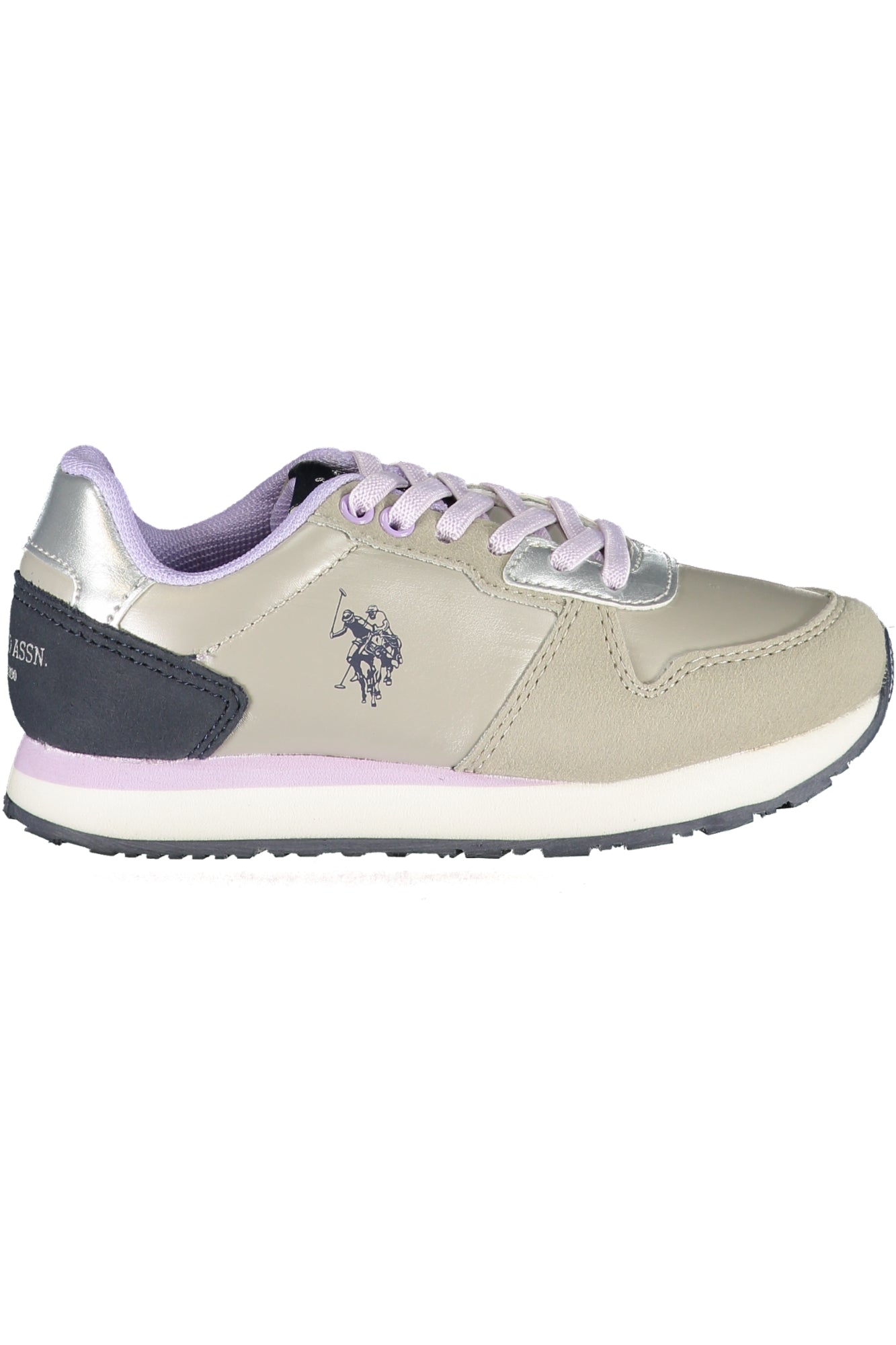 US POLO ASSN. SILBERNE SPORTSCHUHE FÜR KINDER