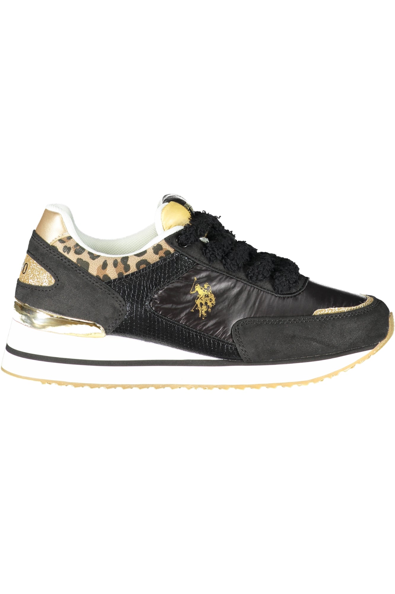 US POLO BESTER PREIS SCHWARZE DAMEN-SPORTSCHUHE