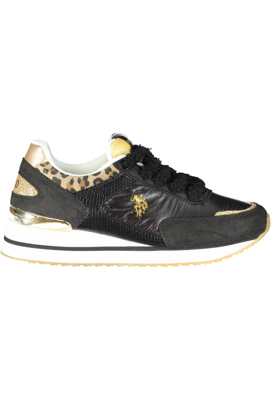 US POLO BESTER PREIS SCHWARZE DAMEN-SPORTSCHUHE