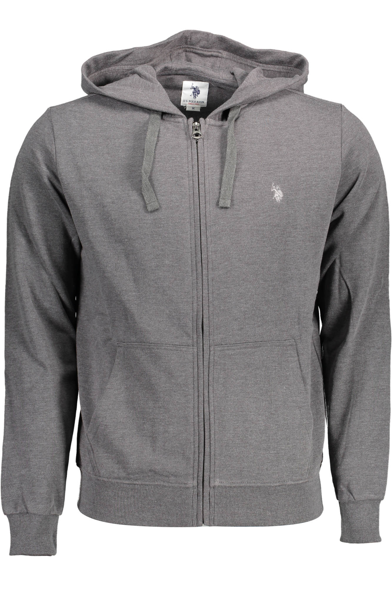 US POLO ASSN. Herren-Sweatshirt mit Reißverschluss, grau