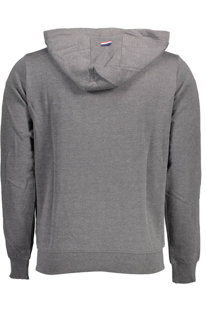 US POLO ASSN. Herren-Sweatshirt mit Reißverschluss, grau