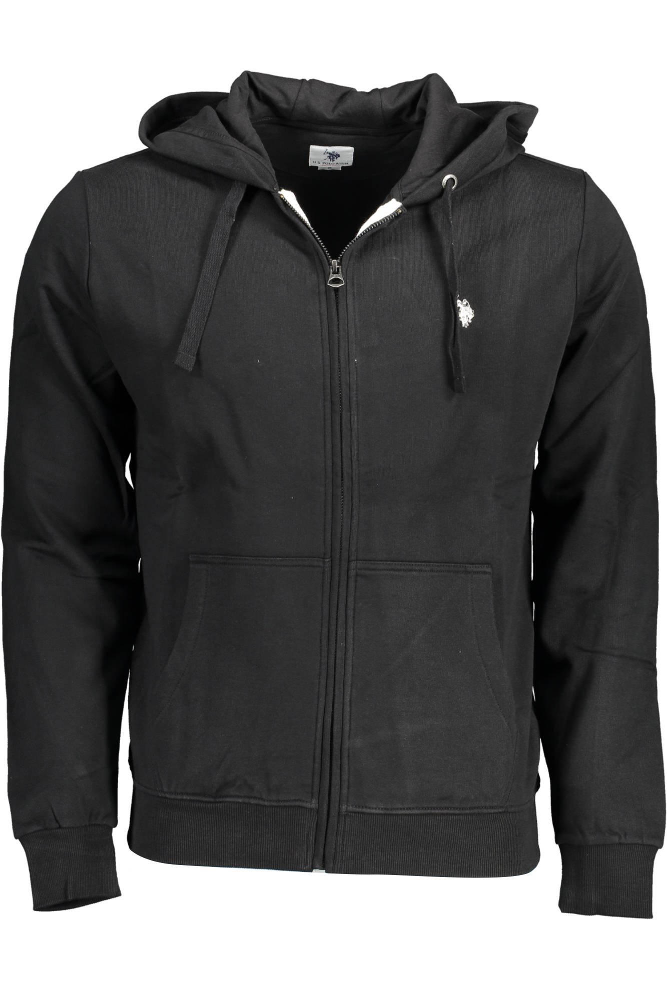 US POLO ASSN. Herren-Sweatshirt, schwarz, mit Reißverschluss