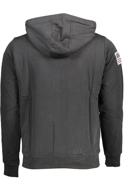 US POLO ASSN. Herren-Sweatshirt, schwarz, mit Reißverschluss