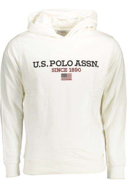 US POLO ASSN. Herren-Sweatshirt mit Reißverschluss, weiß
