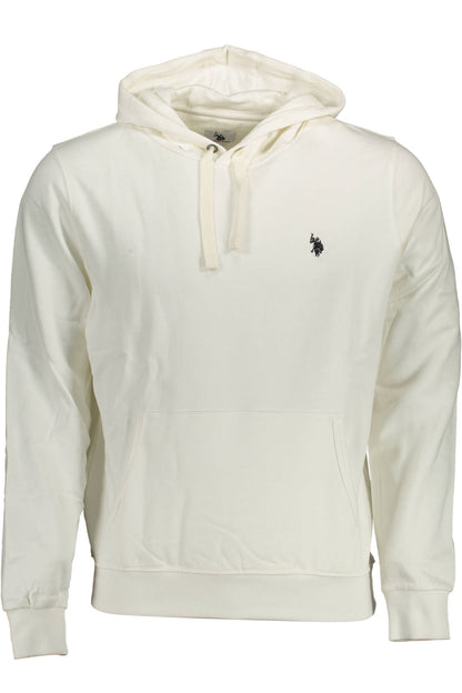 US POLO ASSN. Herren-Sweatshirt mit Reißverschluss, weiß