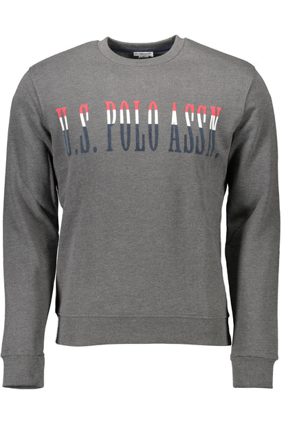 US POLO ASSN. Herren-Sweatshirt mit Reißverschluss, grau