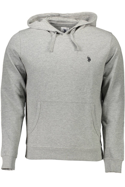 US POLO ASSN. Herren-Sweatshirt mit Reißverschluss, grau