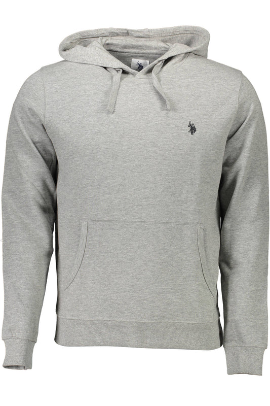 US POLO ASSN. Herren-Sweatshirt mit Reißverschluss, grau