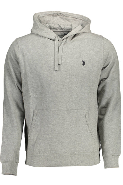 US POLO ASSN. Herren-Sweatshirt mit Reißverschluss, grau