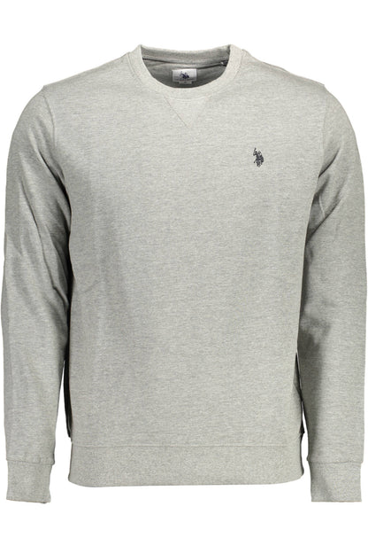 US POLO ASSN. Herren-Sweatshirt mit Reißverschluss, grau