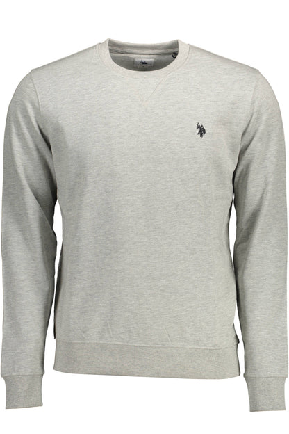US POLO ASSN. Herren-Sweatshirt mit Reißverschluss, grau