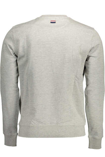 US POLO ASSN. Herren-Sweatshirt mit Reißverschluss, grau