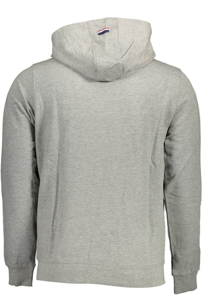 US POLO ASSN. Herren-Sweatshirt mit Reißverschluss, grau