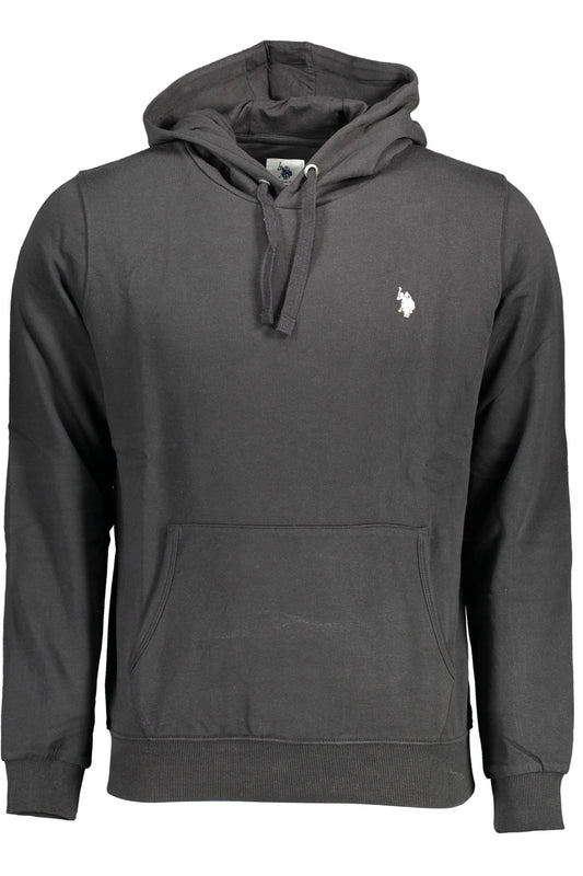 US POLO SWEATSHIRT OHNE ZIP SCHWARZ HERREN