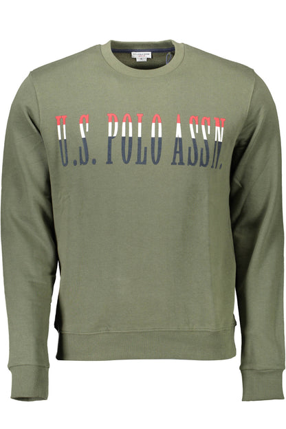 US POLO ASSN. Herren-Sweatshirt mit Reißverschluss, grün