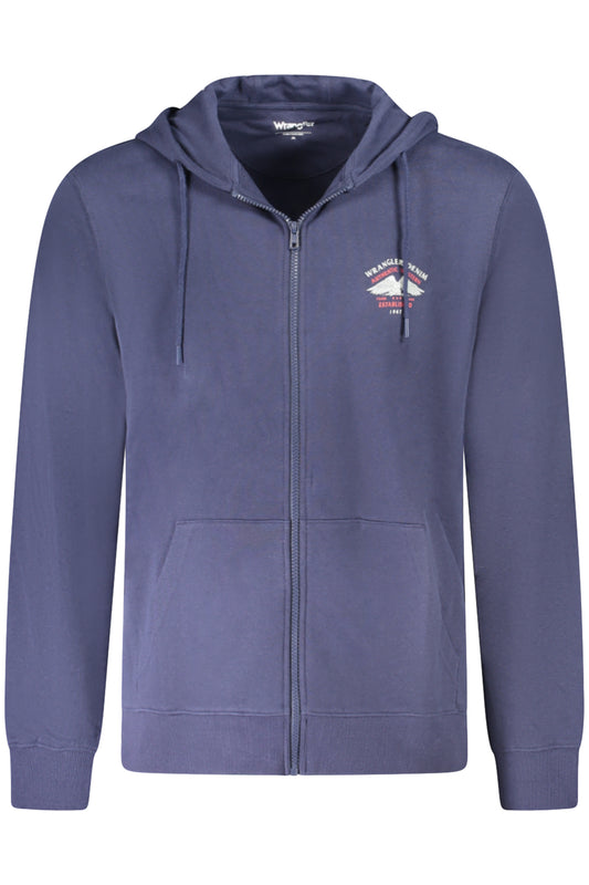 WRANGLER HERREN SWEATSHIRT MIT ZIP-UP BLAU